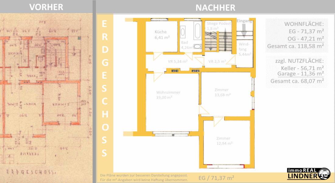 Grundriss Vorher Nachher